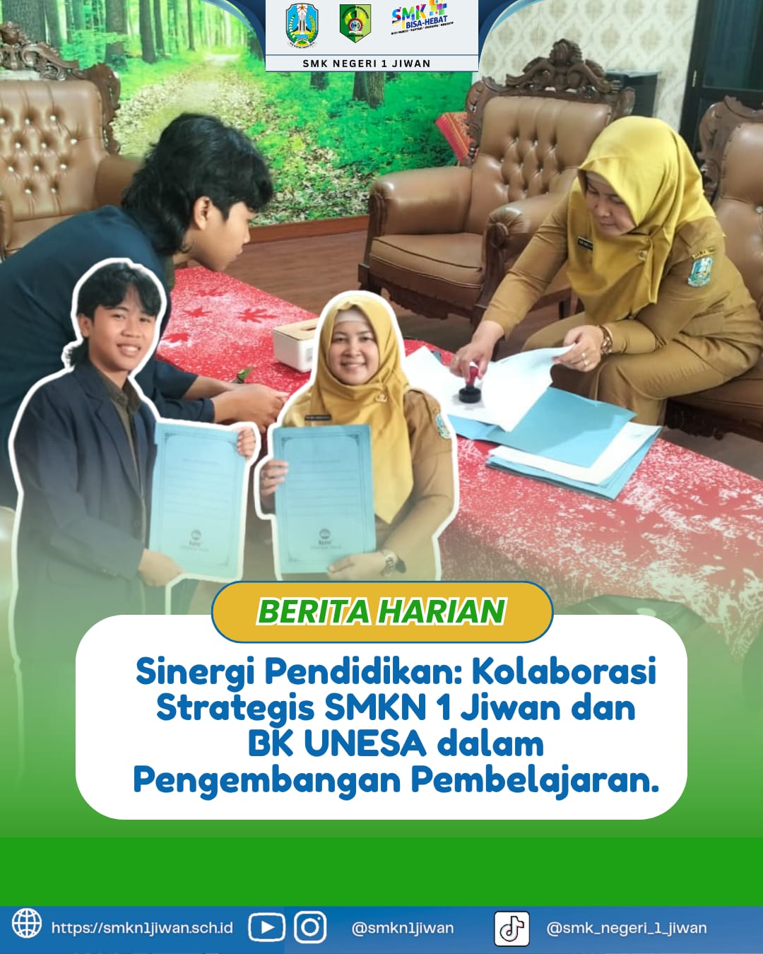 Sinergi Pendidikan: Kolaborasi Strategis SMKN 1 Jiwan dan BK UNESA dalam Pengembangan Pembelajaran